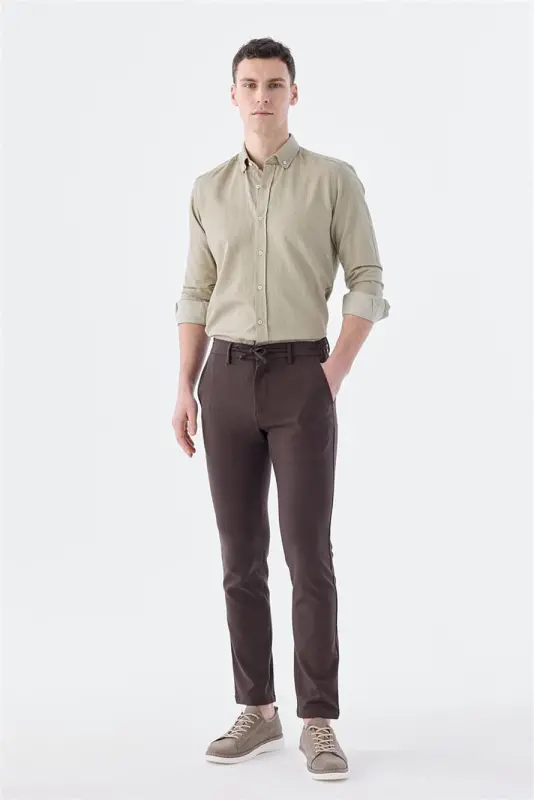 Коричневые спортивные брюки Comfort Fit Jogger - 2