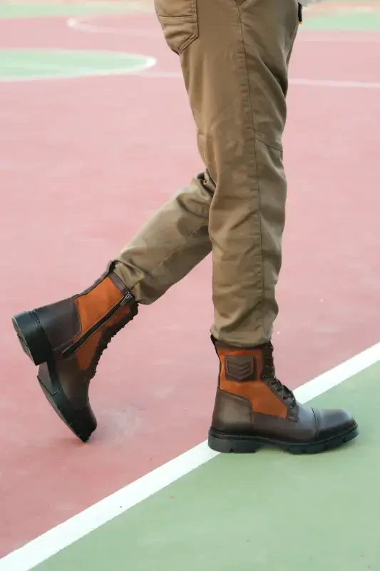 Коричневый Таба Мужской Почтовый Бот 0012638-Коричневый Таба - 4