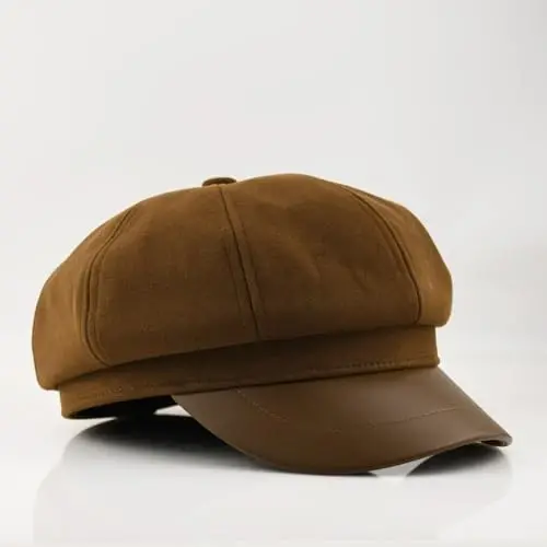KORIXINE Ayollar gazeta sotuvchisi kepkasi Frantsuz moda shlyapalari Yozgi taksichi nonvoy yigit Shlyapa Kuzgi beret kepkasi - 3