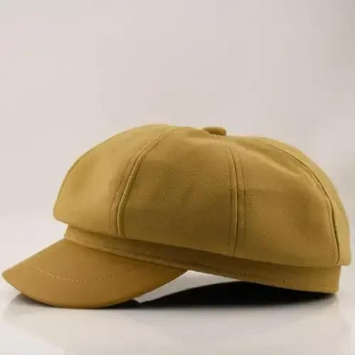 KORIXINE Ayollar gazetasi kepkasi Frantsuz moda shlyapalari Yozgi taksichi novvoy yigit shlyapasi Kuzgi beret kepkasi - 2