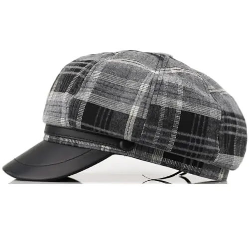 KORIXINE Womens Newsboy Cap French Fashion Hats Summer Cabbie Baker Boy Hat for Fall Beret Cap - 2