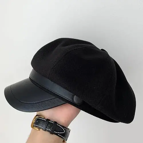 KORIXINE Womens Newsboy Cap French Fashion Hats Summer Cabbie Baker Boy Hat for Fall Beret Cap - 7