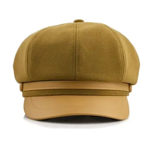 KORIXINE Womens Newsboy Cap French Fashion Hats Summer Cabbie Baker Boy Hat for Fall Beret Cap - 4
