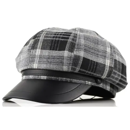 KORIXINE Womens Newsboy Cap French Fashion Hats Summer Cabbie Baker Boy Hat for Fall Beret Cap - 1