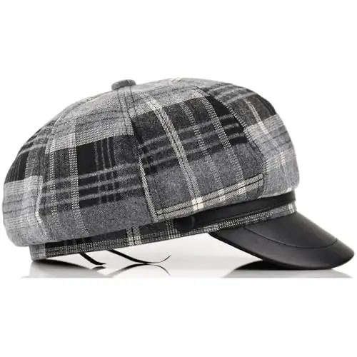 KORIXINE Womens Newsboy Cap French Fashion Hats Summer Cabbie Baker Boy Hat for Fall Beret Cap - 3