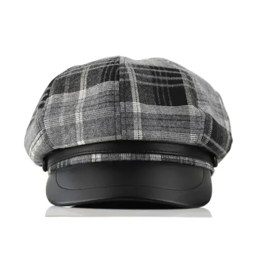 KORIXINE Womens Newsboy Cap French Fashion Hats Summer Cabbie Baker Boy Hat for Fall Beret Cap - 4