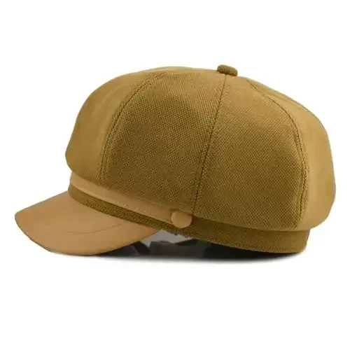 KORIXINE Womens Newsboy Cap French Fashion Hats Summer Cabbie Baker Boy Hat for Fall Beret Cap - 2