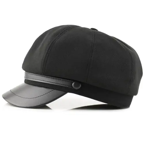 KORIXINE Womens Newsboy Cap French Fashion Hats Summer Cabbie Baker Boy Hat for Fall Beret Cap - 2