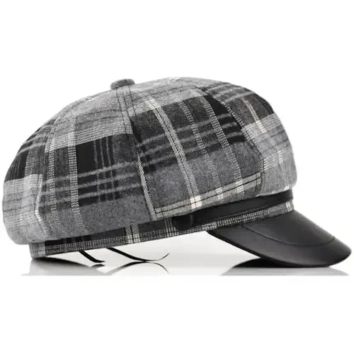 KORIXINE Womens Newsboy Cap French Fashion Hats Summer Cabbie Baker Boy Hat for Fall Beret Cap - 3