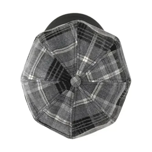 KORIXINE Womens Newsboy Cap French Fashion Hats Summer Cabbie Baker Boy Hat for Fall Beret Cap - 5