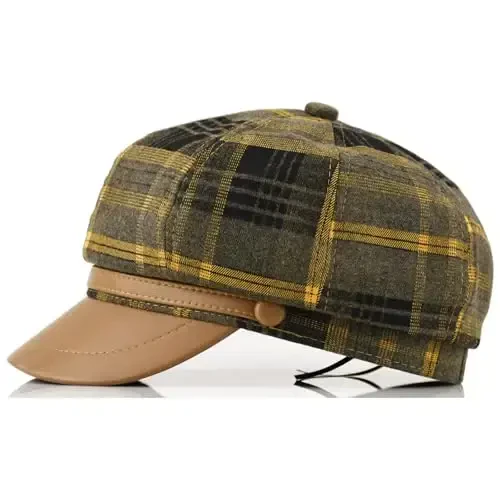 KORIXINE Womens Newsboy Cap French Fashion Hats Summer Cabbie Baker Boy Hat for Fall Beret Cap - 2