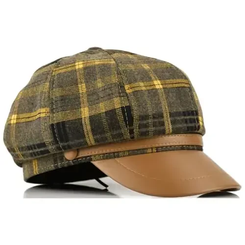 KORIXINE Womens Newsboy Cap French Fashion Hats Summer Cabbie Baker Boy Hat for Fall Beret Cap - 4