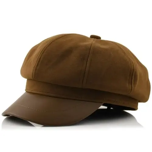 KORIXINE Womens Newsboy Cap French Fashion Hats Summer Cabbie Baker Boy Hat for Fall Beret Cap 