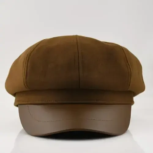 KORIXINE Womens Newsboy Cap French Fashion Hats Summer Cabbie Baker Boy Hat for Fall Beret Cap - 5