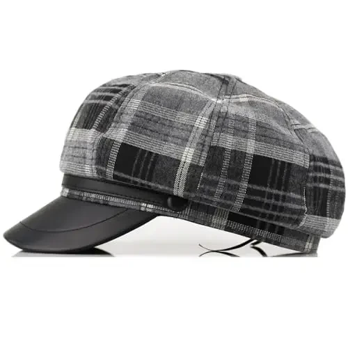 KORIXINE Womens Newsboy Cap French Fashion Hats Summer Cabbie Baker Boy Hat for Fall Beret Cap - MODAZONE (1)