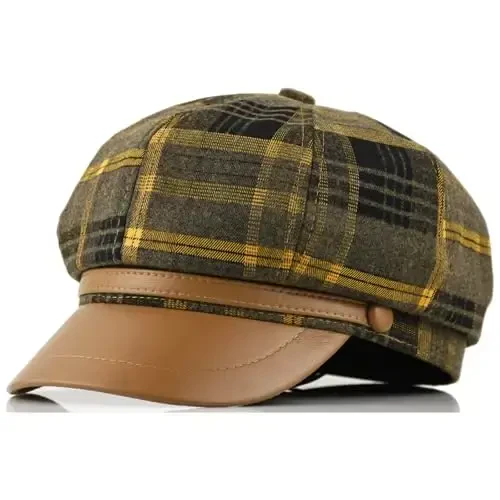 KORIXINE Женская кепка газетчика Французские модные шляпы Летняя кепка Cabbie Baker Boy Hat для осенней беретки - 1