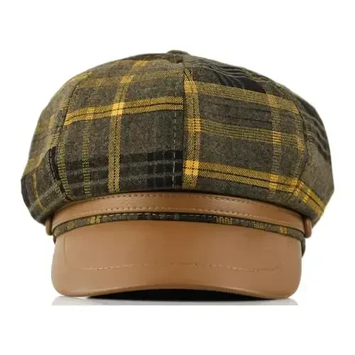 KORIXINE Женская кепка газетчика Французские модные шляпы Летняя кепка Cabbie Baker Boy Hat для осенней беретки - 5