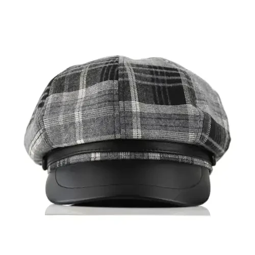 KORIXINE Женская кепка газетчика Французские модные шляпы Летняя кепка Cabbie Baker Boy Hat для осенней беретки - 4