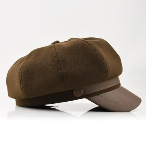 KORIXINE Женская кепка газетчика Французские модные шляпы Летняя кепка Cabbie Baker Boy Hat для осенней беретки - 4