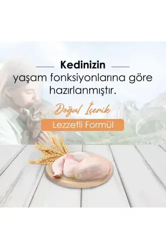 Корм для взрослых кошек с курицей 10 кг - BONNIE (1)