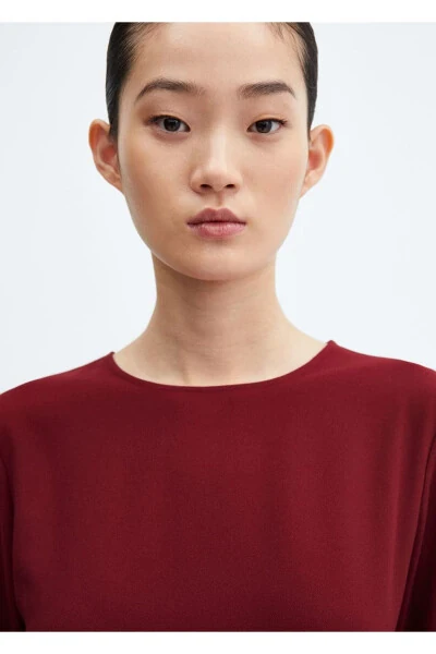 Короткое платье с длинным рукавом - 6