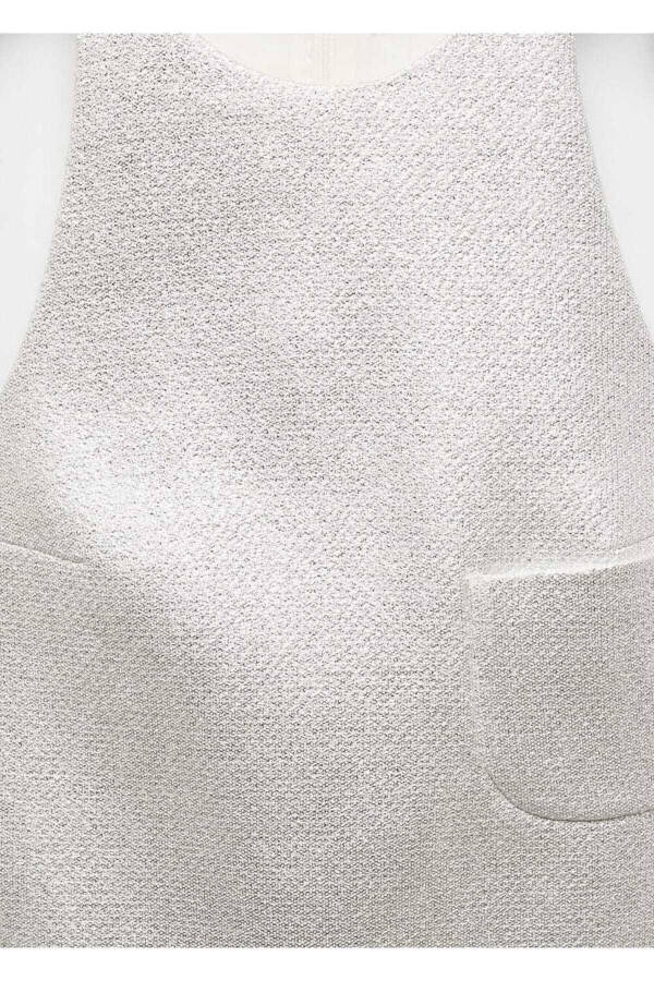 Короткое платье с фольгой - 5