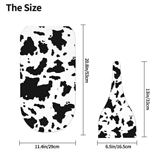 Cow Print Newborn Swaddle Blanket with Hat Set Baby Stuff Receiving Blankets Soft Transition Sleep Sacks Gifts for Infant Boys Girls - 4