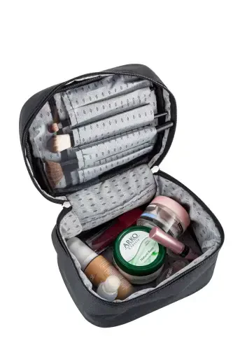 Kosmetik sumkasi Kosmetik Makiyaj qutisi -- QORA - 1