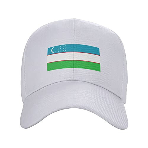 KOSPOGO Flag of Uzbekistan Baseball Cap for Men Women Hat Adjustable Truck Driver Baseball Caps Dad Hats - 1