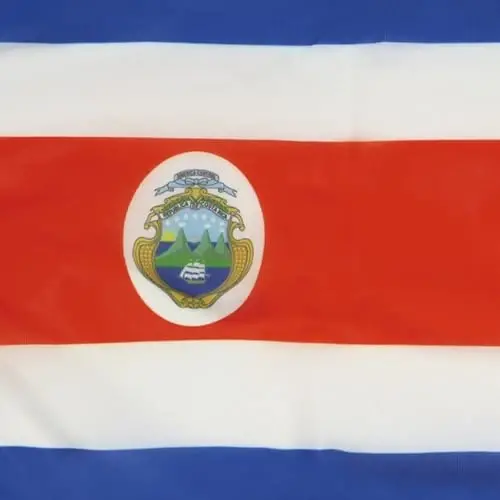 Kosta Rika dengiz bayrog'i 18'' x 12'' - Kosta Rika bayroqlari 30 x 45 sm. - Qayiq uchun banner 12x18 dyuym - AZ FLAG - 3
