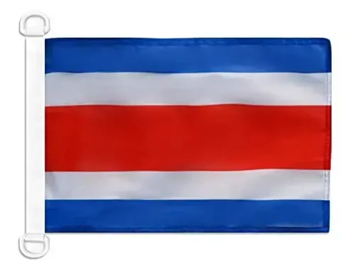 Costa Rica Civil Ensign NAUTICAL Flag 18'' x 12'' - Costa Rican merchant flags 30 x 45 cm. - Banner 12x18 in for boat - AZ FLAG 