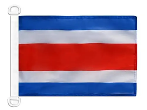 Costa Rica Civil Ensign NAUTICAL Flag 18'' x 12'' - Costa Rican merchant flags 30 x 45 cm. - Banner 12x18 in for boat - AZ FLAG - 1