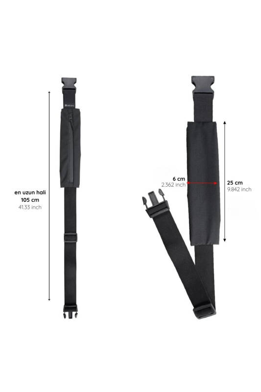 Koşucu Bel Çantası-Siyah - 2