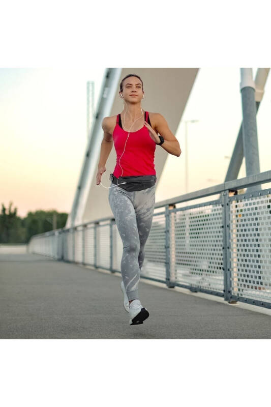 Koşucu Bel Çantası-Siyah - 8