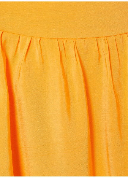 Koton Crew Neck Plain Orange Above Knee Women's Dress 3SAK80003EW - 12