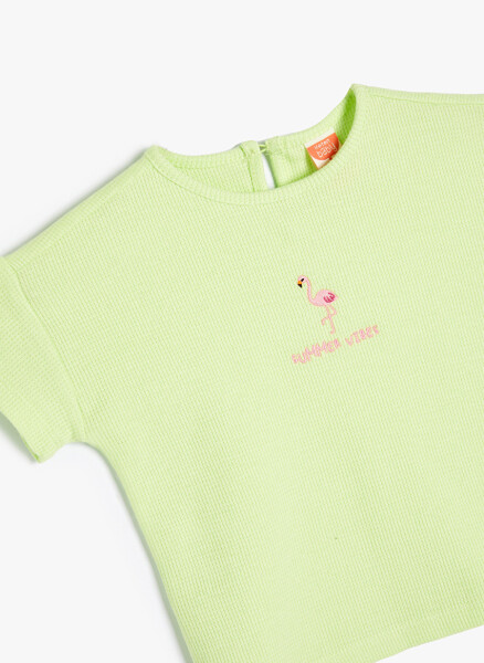 Koton Green Baby Girl T-Shirt 4SMG10129AK - 3