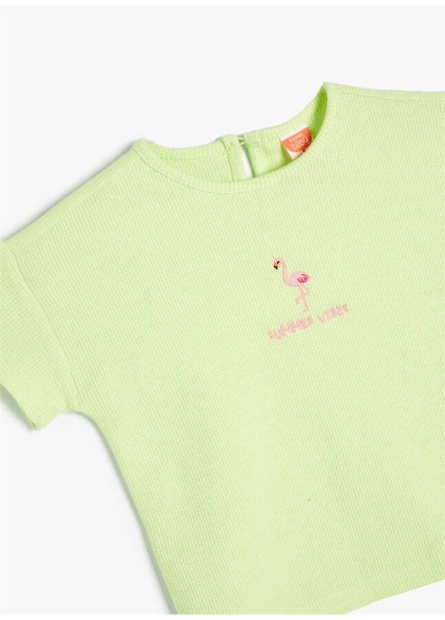 Koton Green Baby Girl T-Shirt 4SMG10129AK - 6