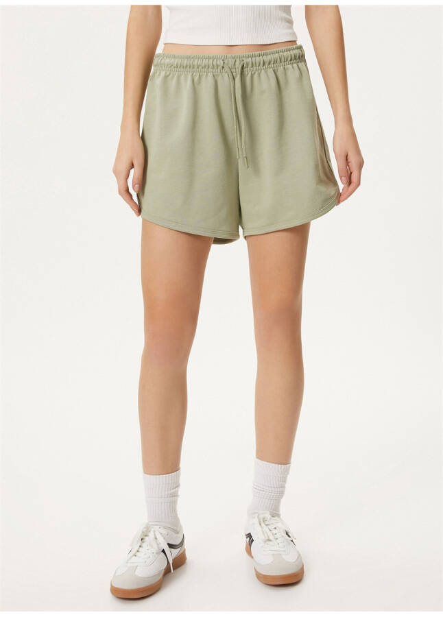 Koton High Waist Relaxed Mint Women's Shorts - 9