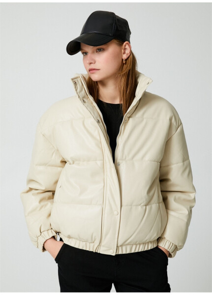 Koton Light Beige Women's Coat 4WAK20056EW - 35