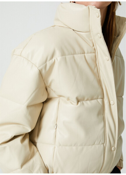 Koton Light Beige Women's Coat 4WAK20056EW - 37