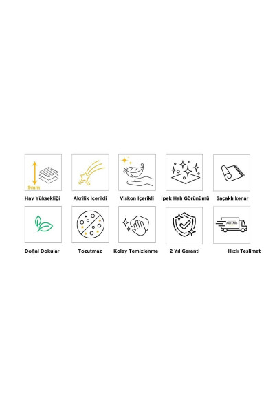 Ковер Artemis 05858A Золотой Серый Современный Античный Узор - 5