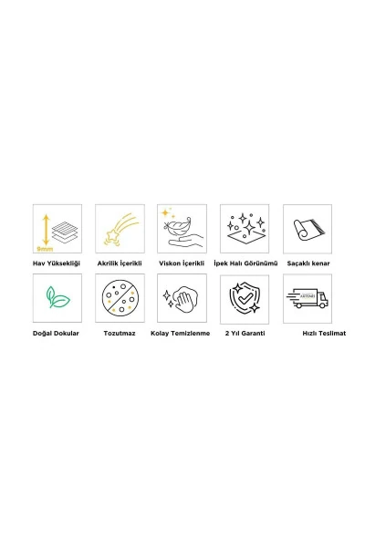 Ковер Artemis 05860A Серый Синий с Центральным Узором Классический Ковер - 3