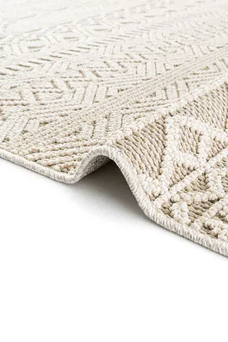 Ковер для гостиной Elit 14 бежевый Букле Скандинавский коврик дорожка Этнический коврик для кухни Декоративный коврик для коридора - 7