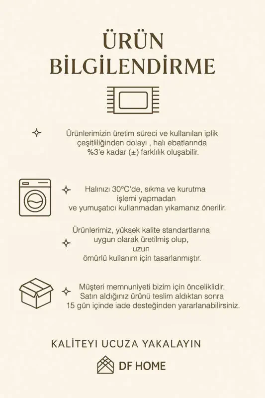 Ковер для гостиной геометрический скандинавский винтажный цифровой принт моющийся с нескользящим основанием - 5