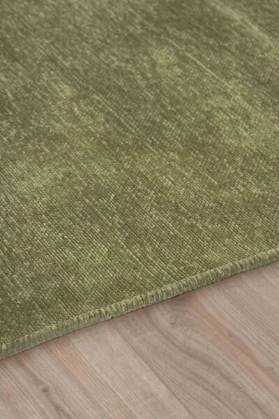 Ковер Moreno из вискозного волокна с нескользящей основой, моющийся, зеленый, для кухни, 1140 - 20