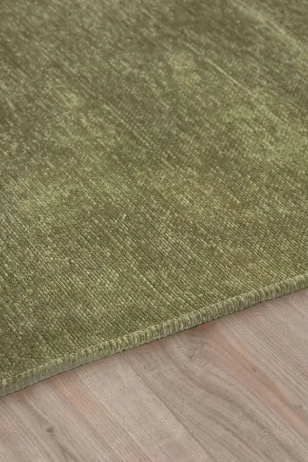 Ковер Moreno из вискозного волокна с нескользящей основой, моющийся, зеленый, для кухни, 1140 - 20