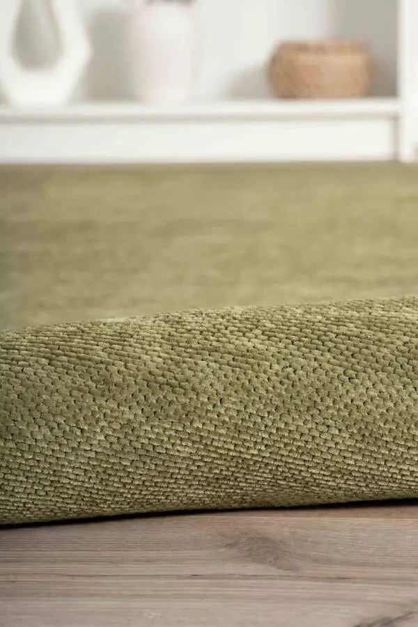 Ковер Moreno из вискозного волокна с нескользящей основой, моющийся, зеленый, для кухни, 1140 - 11