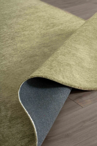 Ковер Moreno из вискозного волокна с нескользящей основой, моющийся, зеленый, для кухни, 1140 - 13