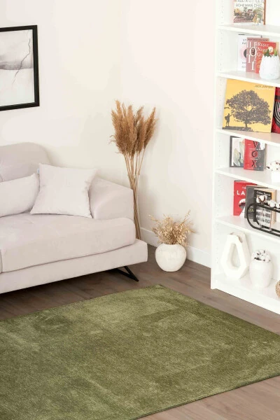 Ковер Moreno из вискозного волокна с нескользящей основой, моющийся, зеленый, для кухни, 1140 - 14