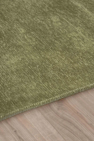 Ковер Moreno из вискозного волокна с нескользящей основой, моющийся, зеленый, для кухни, 1140 - 4